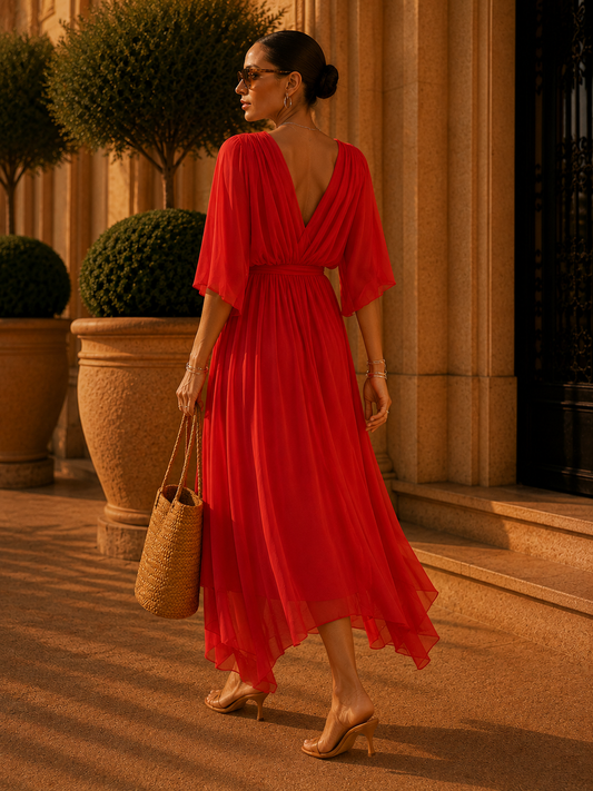 Anaïs | Robe Longue en Mousseline