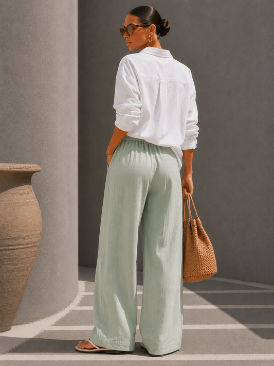 Juliette | Pantalon Large Élégant