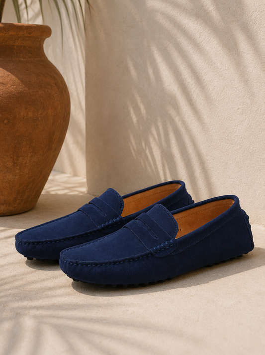 Adrien | Mocassins en Daim Élégants