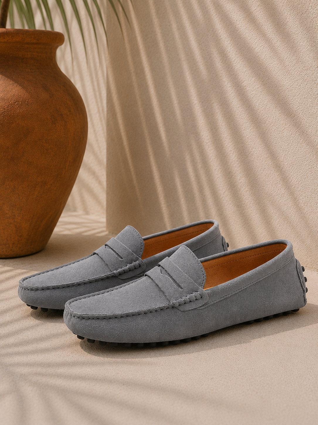 Adrien | Mocassins en Daim Élégants