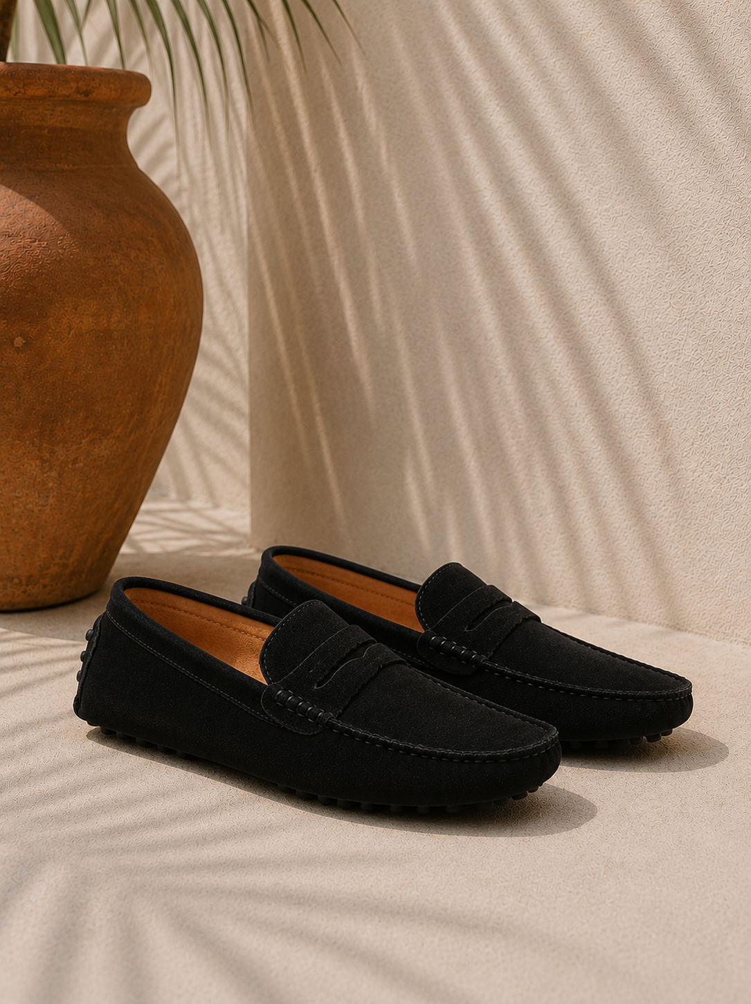 Adrien | Mocassins en Daim Élégants