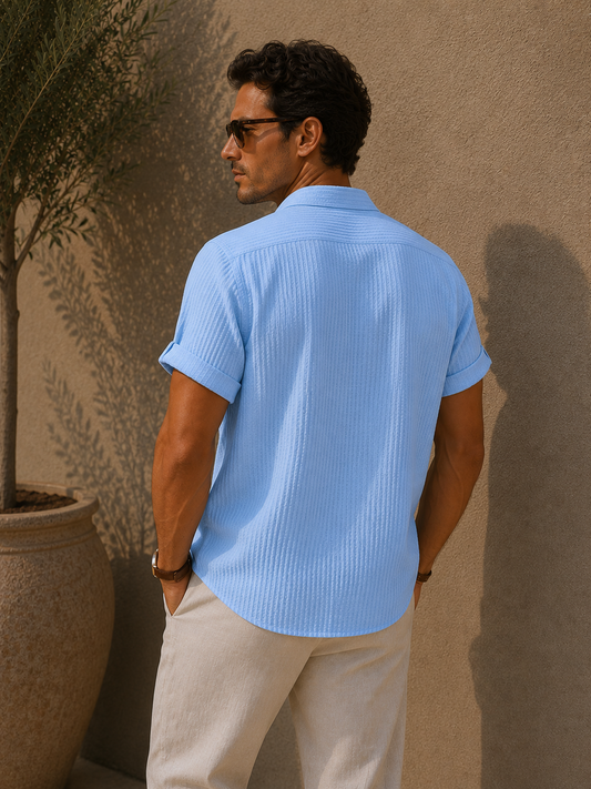 Amaury | Chemise Ajustée à Col Montant