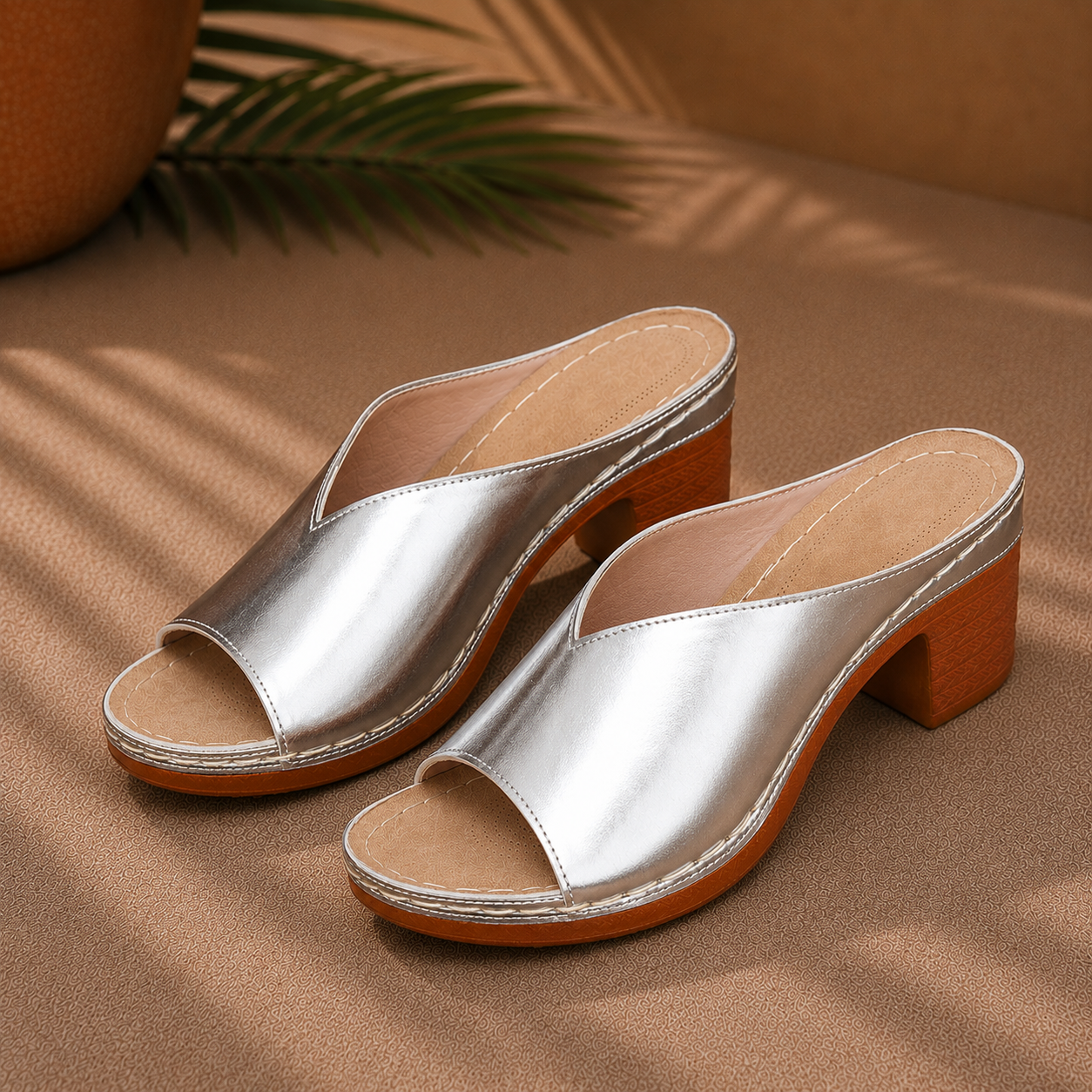Amélie | Mules Élégantes à Talon