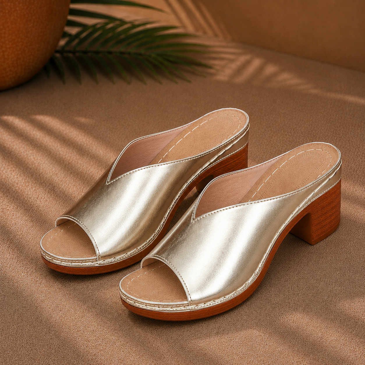 Amélie | Mules Élégantes à Talon