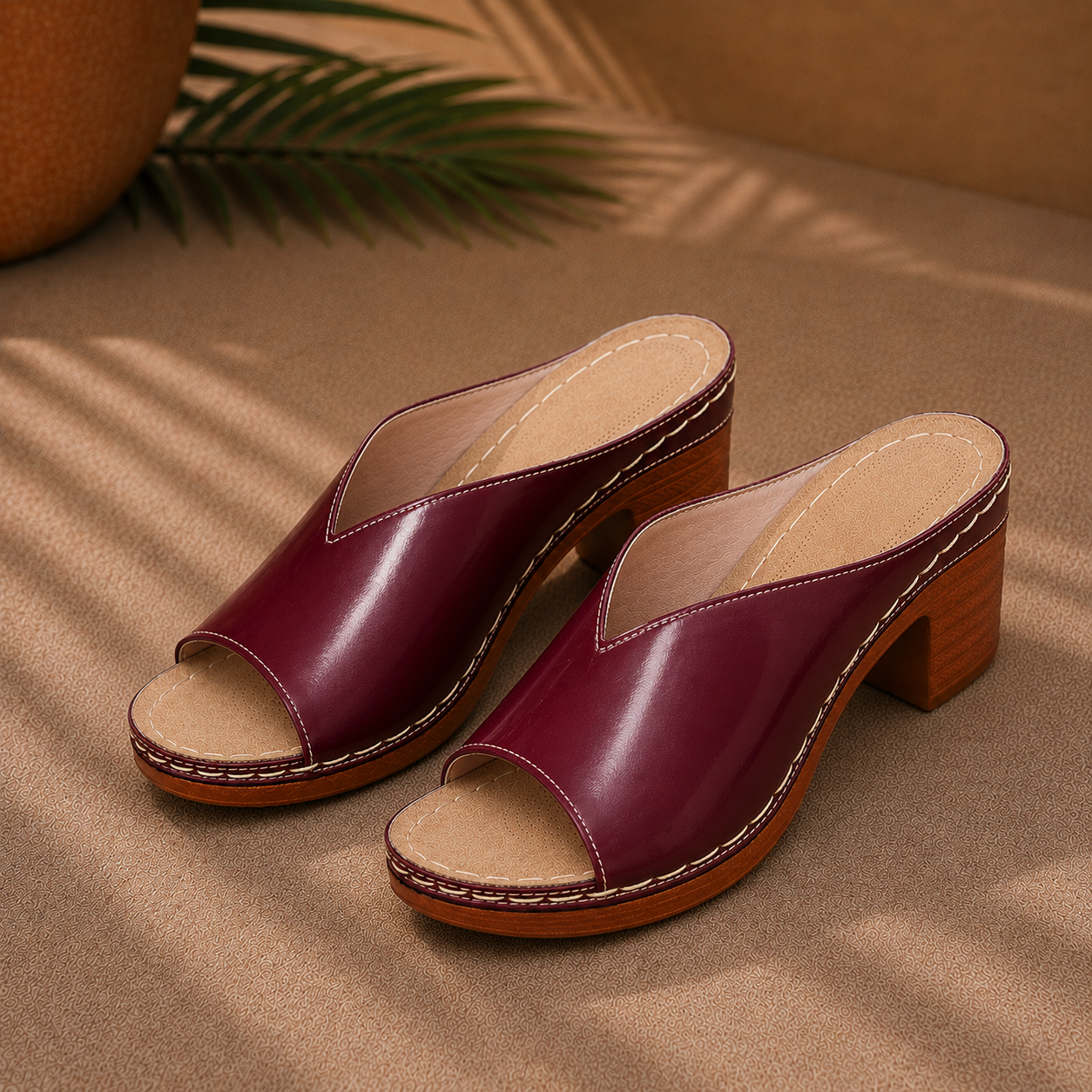 Amélie | Mules Élégantes à Talon