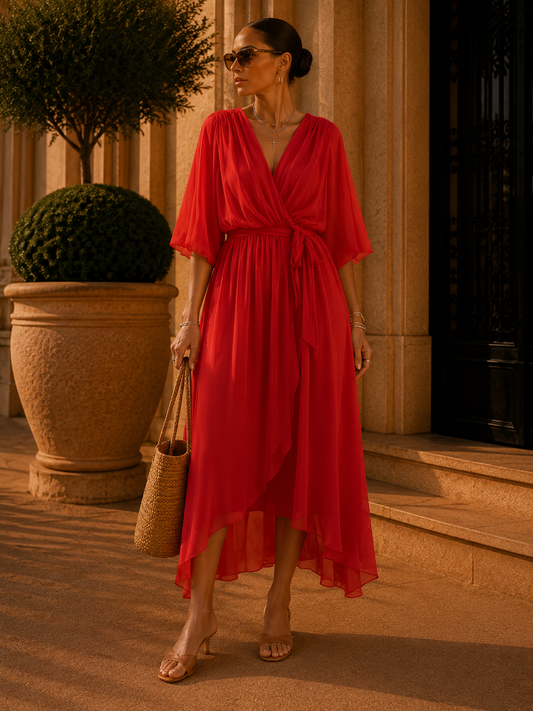 Anaïs | Robe Longue en Mousseline