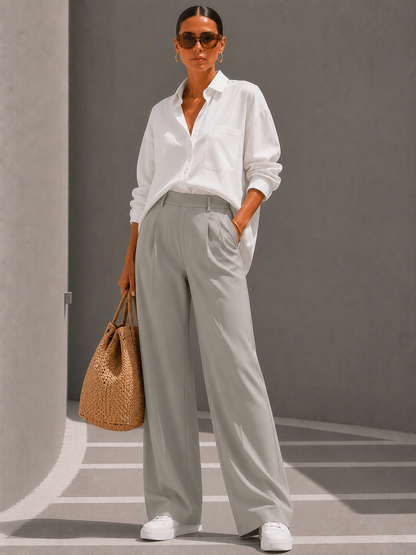 Camille | Pantalon Élégant Taille Haute