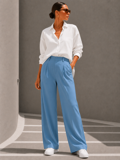 Camille | Pantalon Élégant Taille Haute