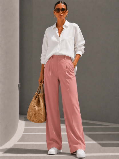 Camille | Pantalon Élégant Taille Haute