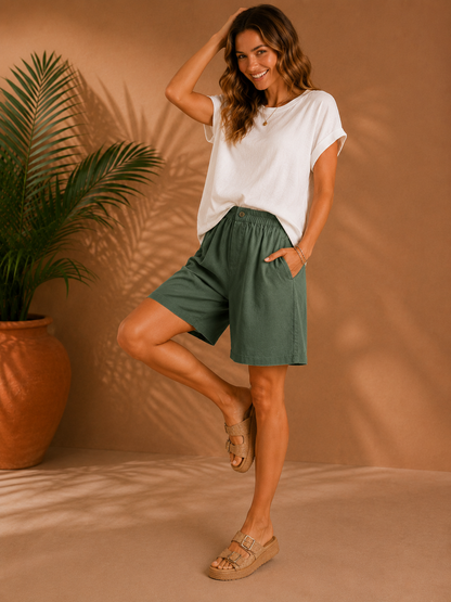 Élodie | Short Taille Haute Élégant