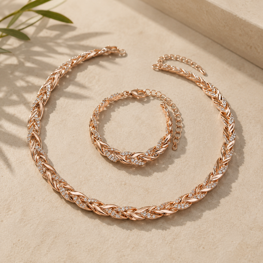Éloïse | Collier et bracelet élégants