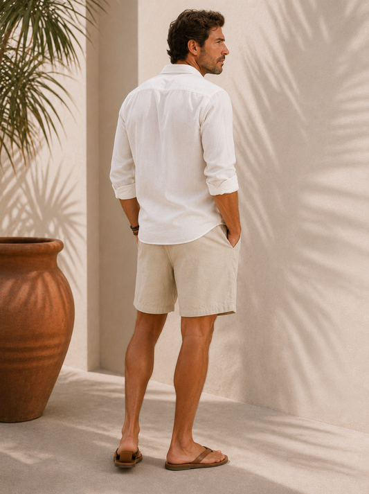 Hugo | Short en Lin Élégant