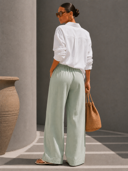 Juliette | Pantalon Large Élégant