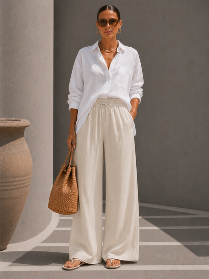 Juliette | Pantalon Large Élégant