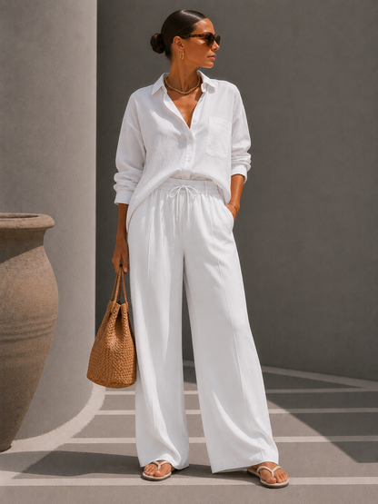 Juliette | Pantalon Large Élégant
