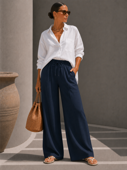 Juliette | Pantalon Large Élégant