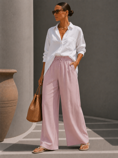 Juliette | Pantalon Large Élégant
