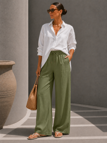 Juliette | Pantalon Large Élégant