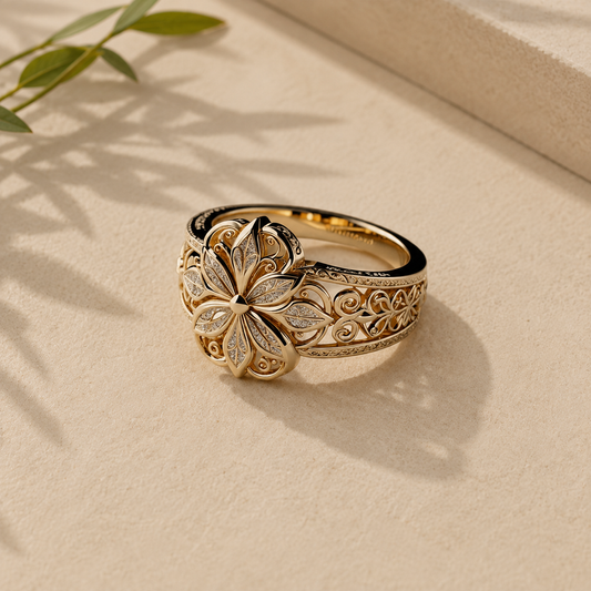 Léa | Bague Filigrane Florale