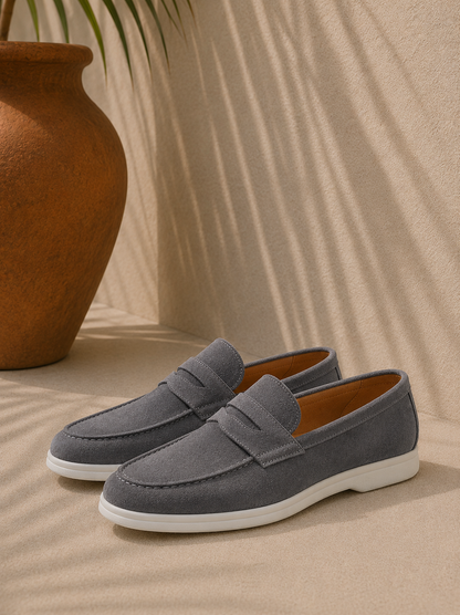 Louis | Mocassins Penny en Daim