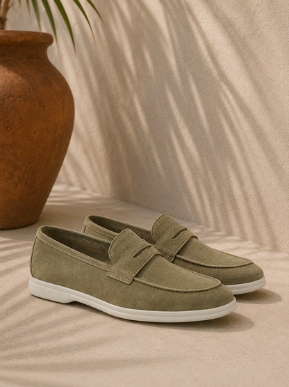Louis | Mocassins Penny en Daim