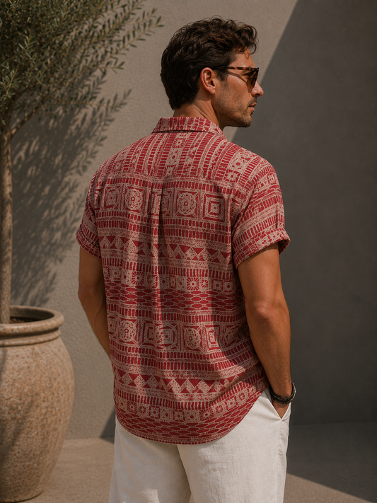Maël | Chemise à Imprimé Tribal