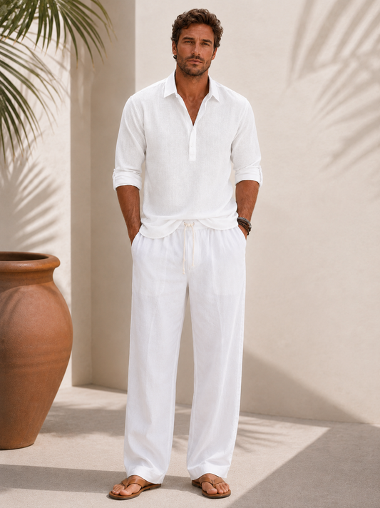 Victor | Pantalon en Lin Élégant